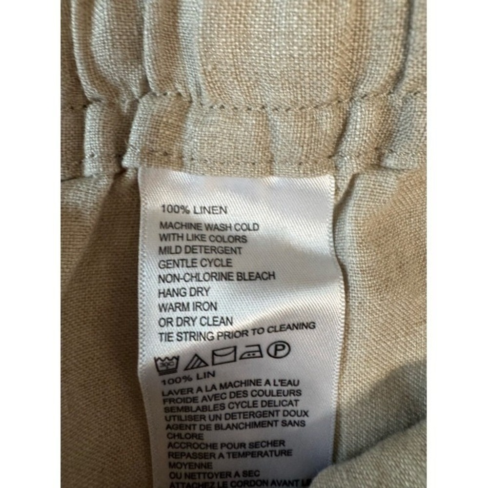 Tommy Bahama 100% Linen Wide Leg Pants Medium Beachy Coastal Euro Summer Resort - Picture 5 of 6